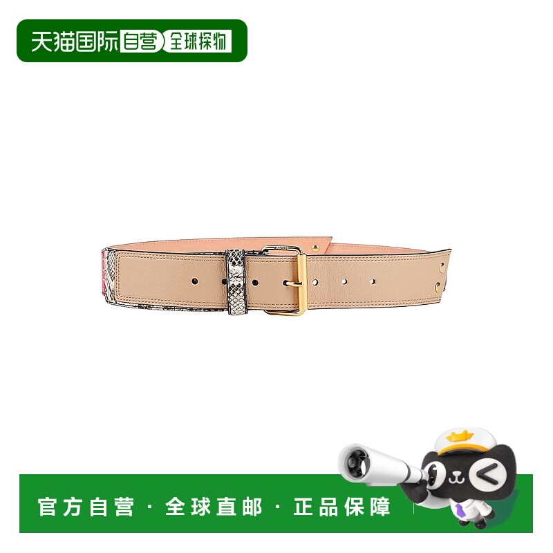 1h可退 香港直邮Moschino 莫斯奇诺 女士 皮带 red红色 舒适时尚