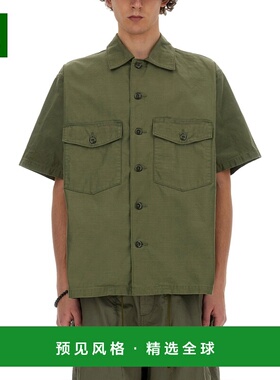 1h可退 香港直邮Needles 男士 棉质衬衫 OT215AOLIVE green绿色