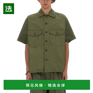 1h可退 香港直邮Needles 男士 棉质衬衫 OT215AOLIVE green绿色