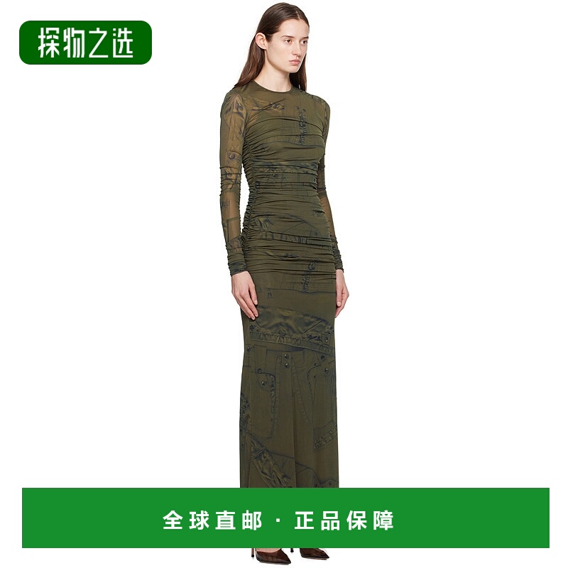 香港直邮Blumarine 图案印花连衣裙 P422A460A