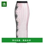 舒适时尚 1h可退 中长半身裙 pink粉色 香港直邮Msgm 女士