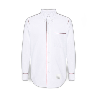 1小时内可退 欧洲直邮THOM BROWNE 男士衬衫MWL406AF0313100条纹