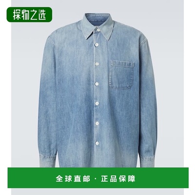 1h可退 香港直邮Our Legacy 男士 Above 牛仔布衬衫 blue蓝色 舒