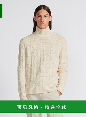 香港直邮Dior ICONS 山羊绒针织套衫 413M646AT738高领迪奥半高领