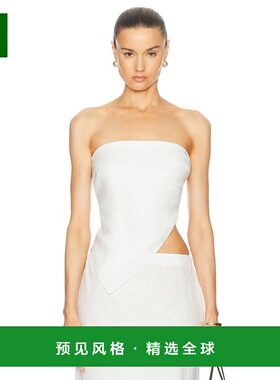 1h可退 香港直邮enza costa 女士 亚麻围巾领上衣 3L3980