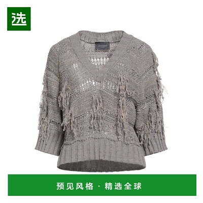 1h可退 香港直邮Lorena Antoniazzi 女士 毛衣 brown棕色 舒适时