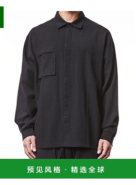 香港直邮Thom Krom 男士外套 MH159BLACK SS2025 黑色 长袖衬衫