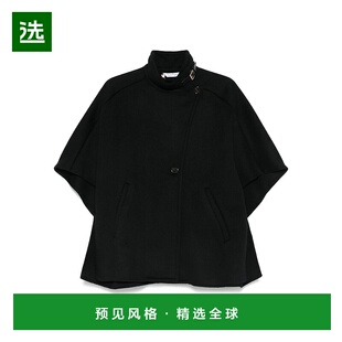 香港直邮MaxMara 麦斯玛拉 女士 DRAP 轻身黑色羊绒披肩 25247361