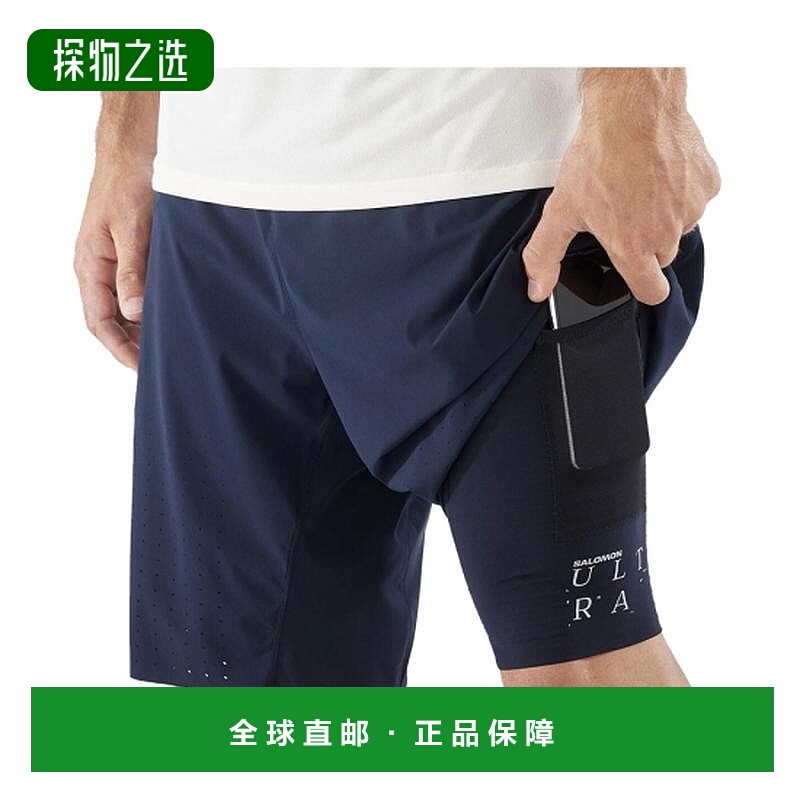 欧洲直邮Salomon萨洛蒙 S/LAB ULTRA短裤男士黑色紧身裤新款