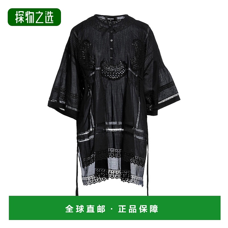 香港直邮Dsquared2 二次方 女士 上衣 black黑色 舒适时尚