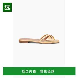1h可退 香港直邮Malone Souliers 女士 Penn 金属感皮质凉鞋 PENN