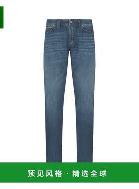 香港直邮BRIONI 男士牛仔裤 SPDB0LPBD034400 SS2024 蓝色 腰带环