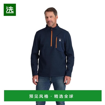 1h可退 【美国直邮】Spyder Bandit 1 2 Zip 男装毛呢大衣 轻质针