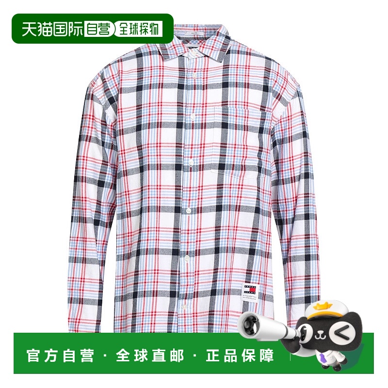 1h可退 香港直邮Tommy Hilfiger 汤米·希尔费格 男士 格纹衬衫