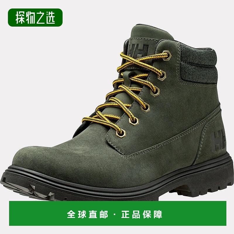 欧洲直邮Helly Hansen 男士绿色皮革Fremont山地靴海丽汉森