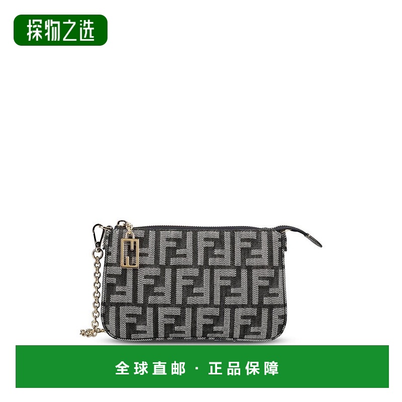 香港直邮Fendi 芬迪 女士 Baguette FF 提花手拿包 8BS073AYB7