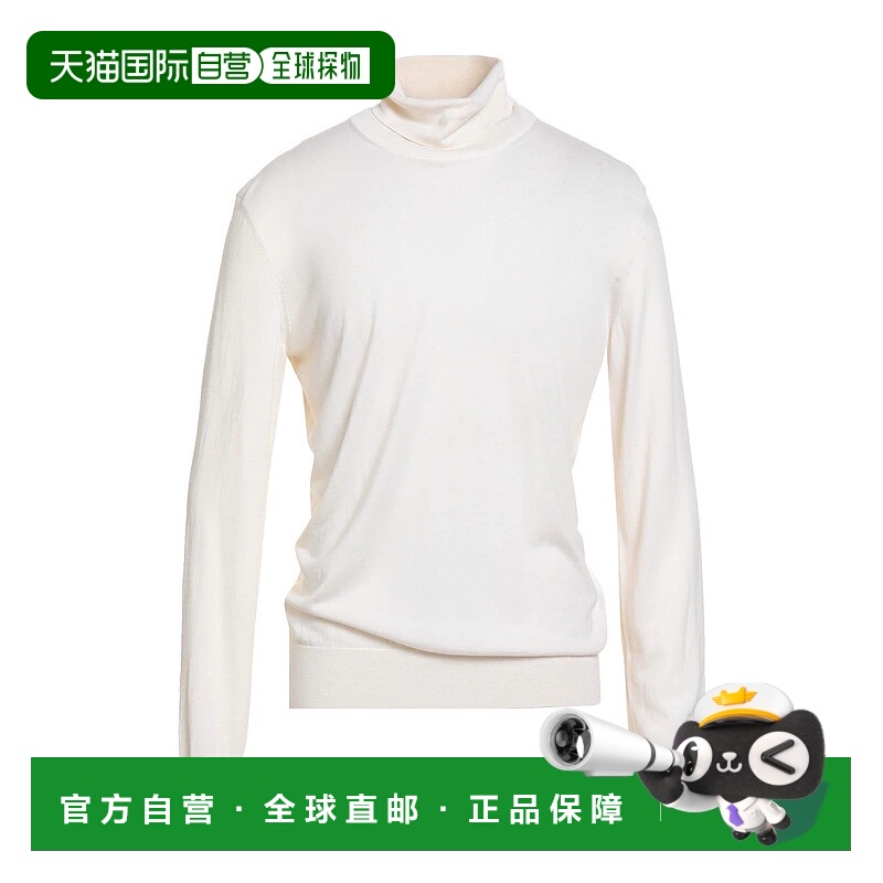 1h可退 香港直邮Zegna 杰尼亚 男士 羊绒混纺针织衫 beige米色 舒