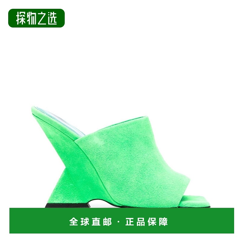 1h可退 香港直邮The Attico 女士 徽标高跟凉鞋 231WS634L007牛皮