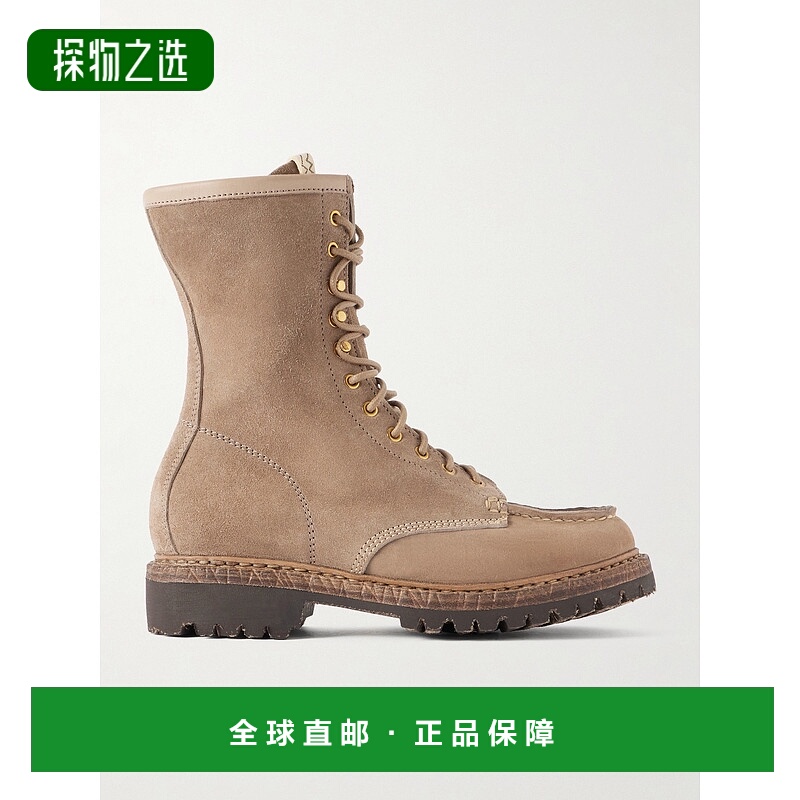 香港直邮Visvim 维斯维木 男士 Hi-Folk Scout 莫卡辛绒面革靴子