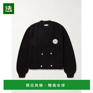 1h可退 香港直邮Bode 男士 Logo-Appliquéd 双排扣棉质针织开衫