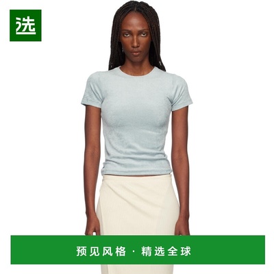 1h可退 香港直邮Baserange 女士 蓝色 Omo T 恤 TTOTVEWI25