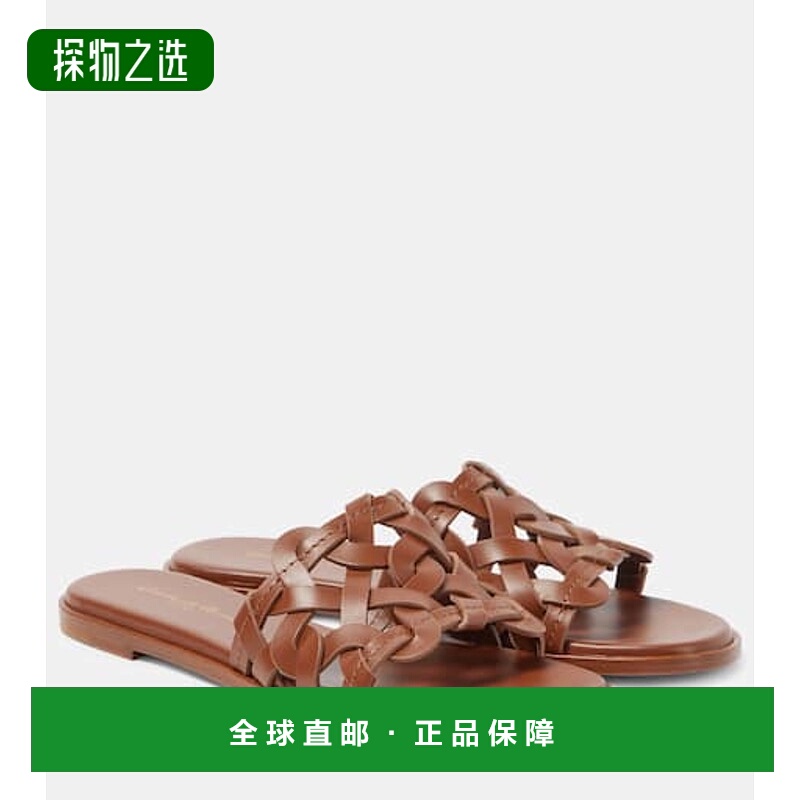 1h可退 香港直邮Gianvito Rossi 吉安维托·罗西 女士 Amalfi 皮