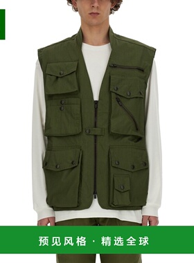 1h可退 香港直邮Needles 男士 带口袋背心 OT091AOLIVE green绿色