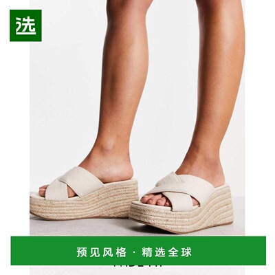 1h可退 香港直邮ASOS 女士 Teddy 2 fabrication 设计宽版交叉型(