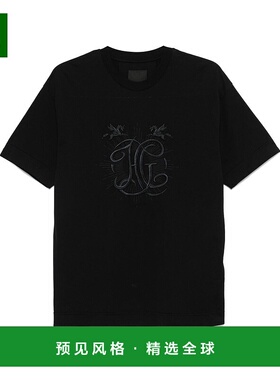 1h可退 香港直邮Givenchy 纪梵希 男士 黑色 HG Embroidery T 恤