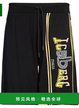 1h可退 香港直邮Iceberg 冰山 男士 短裤 black黑色 舒适时尚