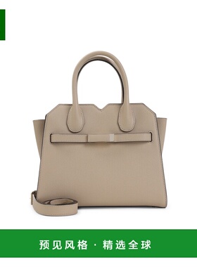 1h可退 香港直邮Valextra 女士 CACHEMIRE MILANO 米色小牛皮迷你