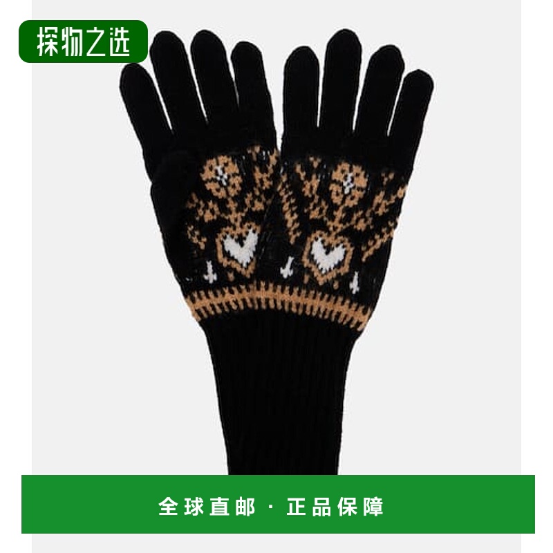 香港直邮KHAITE 女士 Domini 'Fair Isle' 羊绒手套