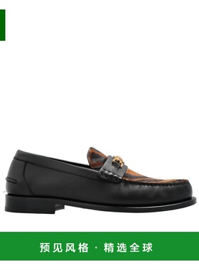 香港直邮Versace 圆头乐福鞋 男鞋10135921A15827范思哲一脚蹬