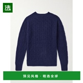 香港直邮drakes 男士 Shetland 1h可退 粗线针织磨毛羊毛毛衣 DR2