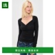 香港直邮VERONICA 上衣 BEARD 1h可退 女士 Salem black黑色 舒适
