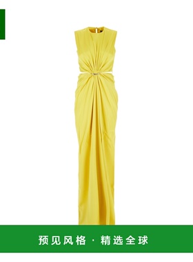1h可退 香港直邮MAX MARA 女士连衣裙 PANARO010 SS2025 黄色 Yel
