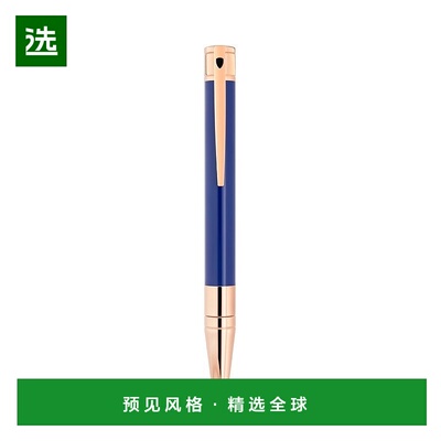 欧洲直邮S.T.Dupont都彭 D INITIAL男女通用蓝色/金色黄铜圆