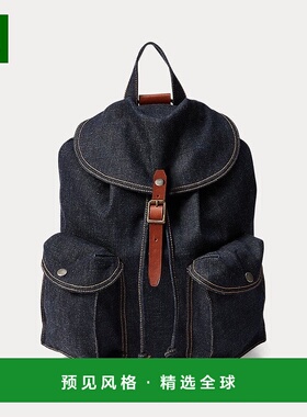 欧洲直邮RALPH LAUREN拉夫劳伦RRL牛仔背包双肩包