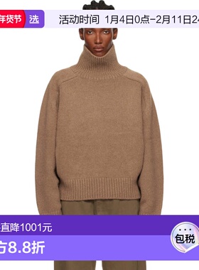 1h可退 香港直邮LE 17 SEPTEMBRE 女士 棕色 Raglan Wool 高领毛