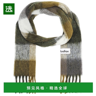 1h可退 香港直邮Acne Studios 艾克妮 女士 马海毛格纹围巾 CA008