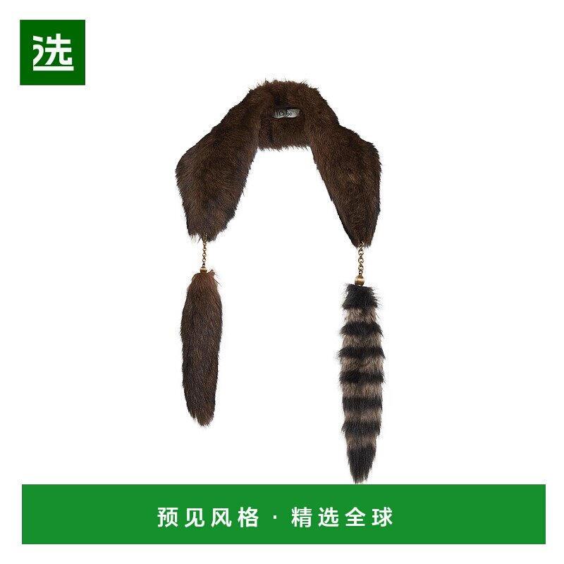 香港直邮Chloe TREASURE TAILS 羊毛围巾 CH25WTS03LSB