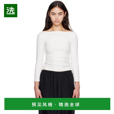 1h可退 香港直邮ST.AGNI 女士 白色 Soft Jersey Ballerina 长袖