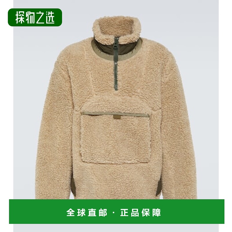香港直邮Sacai 男士 人造毛羊皮夹克 BEIGE 男装米色时尚舒适