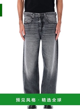 1h可退 香港直邮Diesel 迪赛 男士 2001 D-Macro 阔腿灰色牛仔裤