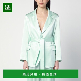 1h可退 香港直邮Semicouture 女士 CHRISTIANA 绿色夹克(AQUA) Y5