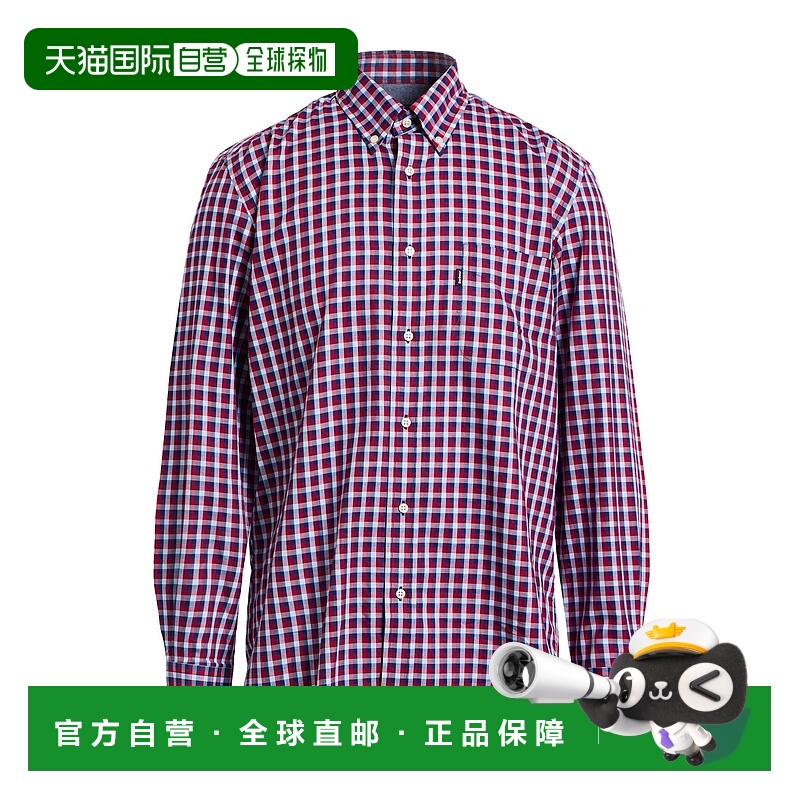 1h可退 香港直邮Barbour 巴伯尔 男士 格纹衬衫 brown棕色 舒适时