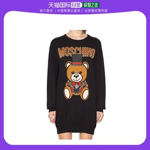 连衣裙长裙 女士棉质泰迪熊印花长袖 MOSCHINO 香港直邮BOUTIQUE