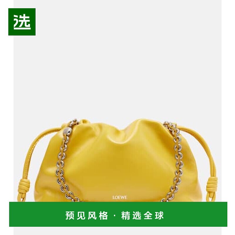 1h可退 香港直邮LOEWE 罗意威 女士 Flamenco 中号皮革手包斜挎包