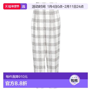 1h可退 香港直邮Lorena Antoniazzi 女士 休闲长裤 white白色 舒
