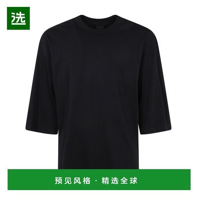 1h可退 香港直邮Thom Krom 男士 MEN 宽松款T恤 MTS852 black黑色